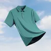 Herenpolo's Oversized Maat 8XL 9XL Poloshirt Heren Zomer Ice Silk Ademend Polo Herenmode Business Poloshirt Merkkleding 230712