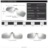 Солнцезащитные очки рамки Aowear Polarized Clip Pochromic Sunglasses Мужчины Chameleon Clip Glasses для Myopia Eyeglasses День ночь вождение очков 230712