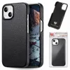 Leechee Litschi-Körnung PU-Leder harte PC-Hüllen für iPhone 15 Plus 14 Pro Max 13 12 11 XR XS X 8 6 7 Iphone15 Kunststoff-Handy-Rückseite