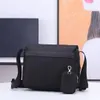 10A Designer di alta qualità Borsa a tracolla nera da uomo Borsa a tracolla a tracolla Borsa a tracolla in nylon Borsa a 2 pezzi Stile casual con borsa piccola