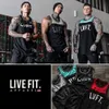 Męskie topy zbiornikowe kamizelka sportowa Summer Men's Szybkie ćwiczenia fitness koszykówka Splating Slicing Muscle Fitness Ubrania 230713