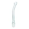 18 mm glass male mouthpiece curved high quality glass adapter glass mouthpiece for water bongs