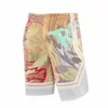 Men's Shorts Personality Trendy Basketball Shorts Adult Zipper Pockets Sports Shorts Training Running Board Dragon Totem Print Short Pants 230712