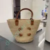 Designer Tote Bag Women Handbag French Niche Vegetable Basket Bags Shoulder Bag Beach Bag Handmade Straw Bag Leisure Crossbody Bags Retro Seaside Woven Bag Vacation