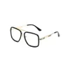 21604 nouvelles lunettes de soleil semi-métalliques lunettes de soleil à grand cadre marée anti-uv lunettes