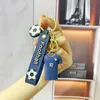 Fashion blogger designer jewelry Creative cartoon football digital clothing doll keychain pendant mobile phone Keychains Lanyards KeyRings wholesale YS59