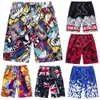 Summer Beach Pants Men's Quick Dry Casual Split Shorts Loose Large Couple Swim Flower Shortskz3030ut