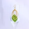 Dangle Örhängen FS Vacker Design Guld Färg Matt Polish Drop Earring For Lady