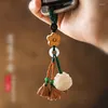 Porte-clés Bodhi Lotus Porte-clés Hommes Et Femmes Pendentif Mignon Exquis Mobile Téléphone Chaîne Couple Charme Articles Personnalité