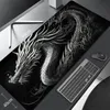 Grote zwarte bureaumat Soft Computer Desk Pad Dragon Mouse pad Gamer Mousepad Gaming Mouse Mat Waterproof