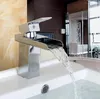 Bathroom Sink Faucets Copper Single Hole Basin Faucet And Cold Wash Waterfall Brass Water Tap Kitchen