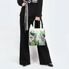 Sacos de noite estilo londrino PVC reutilizável saco de compras feminino ecologicamente correto florista bolsa de mão bolsa de almoço bolsa de ombro 230712