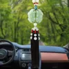 Keychains Double pixiu voiture suspendue Décoration Sécurité Boucle pendentif Chinois Pilon de rétrovision Miroir Ornements Accessoires intérieurs