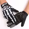 Guantes de cinco dedos Qepae Guantes de bicicleta de dedo completo Skull Bone Guantes de ciclismo a prueba de golpes para hombre Mujer Deporte MTB Guantes de bicicleta S-XXL 230712