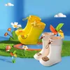 Stivali da pioggia Stivali da pioggia per bambini Cartoon Scarpe da bambino impermeabili per bambini EVA Scarpe da acqua per bambini leggere e calde Scarpe da ginnastica per bambini antiscivolo 230713