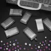 Acessórios de pintura de diamante 64 caixa de contêiner de grade diy diamante bordado ferramentas de mosaico grânulo de armazenamento de broca de plástico transparente1306c