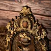 Decorative Objects Figurines Holy Family Three Sacred Hearts Wall Hanging Christian Art Pieces Personalized Religious Gifts Home Church Wooden Decor 230712