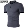 Hommes Polos Zagaa Polo Shirt Coton À Manches Courtes Casual Été Respirant Solide Plus La Taille S3xl 230712