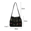 Evening Bags Hylhexyr Vintage Flowering Pattern Shoulder Bag Female Cotton Linen Cloth Tote Fashionable Women Handbag 230712