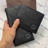 Designer Mens plånböcker Fashion Leather Purse Classic Brand Purses Men Womens Card Holder Black Wallet High Quality Purse