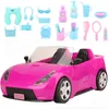Dolls Car Model Kids Toys Outdoor Children Game Miniature Dollhouse Accessories For DIY Birthday Christmas Present Gift Toy 230712