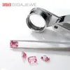 Charms GIGAJEWE Sakura Pink Color Emerald Cut FL VVS1 PFL remium Gems Loose Diamond Test Passed Gemstone For Jewelry Making 230712