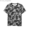 Mäns casual skjortor nya mode bandana 3D-tryck paisley herrar t-shirt casual stil design kort ärm sommar cool t-shirt v17 z230713