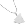 Pendant Necklaces Nicaragua Map With Cities Silver Color Gold Jewelry Nicaraguan Jewellery