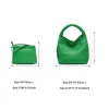 Evening Bags Woven Tote Bag for Women Vegan Leather Handbag with Purse Fashion Handmade Beach Tophandle 230713