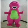 2018 Remise usine Profession Barney Dinosaure Costumes De Mascotte Halloween Dessin Animé Taille Adulte Fantaisie Dress235F