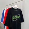 Herrtröjor Amerikansk retro kraftig bomullsröd t-shirt herr sommar ins trend lös high street kortärmad t-shirt oversized y2k-tröja 230711