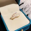2023 coréen nouveau exquis géométrique perle anneau mode élégant Simple anneau ouvert bijoux pour femmes