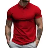 Męskie koszulki T -shirts Męskie z krótkim rękawem - koszulka z kołnierzykiem w Slim Slim Fit for Summer Fashion