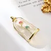 Brooches Pins Vintage Enamel Glass Transparent Rose Flower Magic Bottle For Women Bouquet Weddings Bride Brooch Fine Jewelry