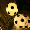 Cordes 10/20/30/40LED Football lumières éclairage bricolage fête décoration Football accessoires lampe perles atmosphère terrain jeu