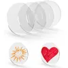 Clear Circle Acrylic Blanks Discs Round Panel for Picture Frame Painting DIY Crafts Palettes Plate XBJK2307