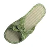 Pantoufles dames paille tapis arc rotin herbe maison 2023 été est mode bout ouvert plat confortable loisirs sandales 230713