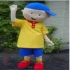 2019 Fabryka Nowa maskotka Caillou Mascot Cartoon Kids Mascot Ubrania Boże Narodzenie Halloween Fancy Dress256e