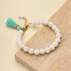 Streng Witte Jade Bodhi Wortel Houden Een Meisjesbord Spelen Zi Kwastje Kraal Armband Student Wen Spelen Hand String Twist