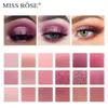 Eye Shadow MISS ROSE 18 Color HUDA Pearlescent Matte Eye Shadow Professional Color Make-up Multicolored Eye Shadow Disc 230712