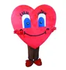 Costume della mascotte del cuore di Halloween Personaggio dei cartoni animati di alta qualità Carnevale Unisex Adulti Taglia Natale Festa di compleanno Vestito da esterno