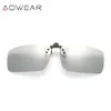 Солнцезащитные очки рамки Aowear Polarized Clip Pochromic Sunglasses Мужчины Chameleon Clip Glasses для Myopia Eyeglasses День ночь вождение очков 230712
