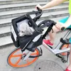 Hund Autositzbezüge Luxus langlebige Haustier Fahrrad Korb Träger Leine faltbare Transporttasche Durchführung Reisen für