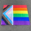 Bannière Drapeaux Aerlxemrbrae Rainbow Flag 150X90CM Bannière 100D Polyester oeillets lgbt Gay arc-en-ciel Progress Pride flag 230712