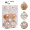 Party Decoration 6pcs/Set Christmas Ball Ornaments Plastic X-Mas Tree Adornos Navidad 2023 Fest Supplies Polystyrene Baubles