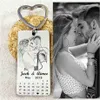 Personalized Calendar Keychain Po calendar key chain Hand Stamped Engrave Po Keychain Picture Keyring Custom Gift 210410284k