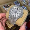 luxe horloges heren horloge designer horloges hoge kwaliteit uurwerk horloges mannen moissanite horloge iced out horloge diamanten horloge montre 312L