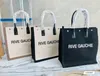 Torebka kobiet rive gauche torba na zakupy torebki lniane duże torby plażowe designer podróżny crossbody ramię Rive gauche portfel