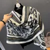 Scarves Horse Print Long Scarf Women Cotton Bandana Hijab Shawl Headband Under Autumn Winter Warm Foulard