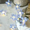 Sznurki LED sznurka LED Decor Flower Bateria Wróżka na sypialnię ślubna romantyczna dekoracja miedziana światło drutu